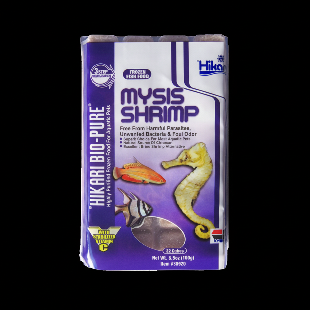 Hikari Bio-Pure Mysis Shrimp Black Background