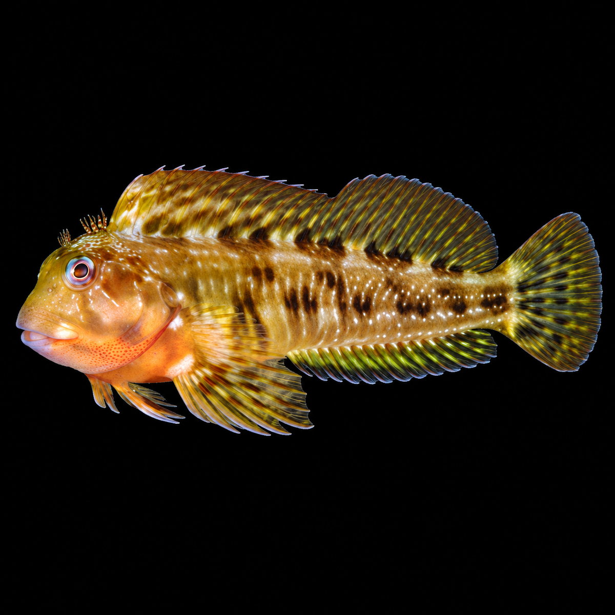Captive Molly Miller (Aiptasia Eater) facing left — representative image