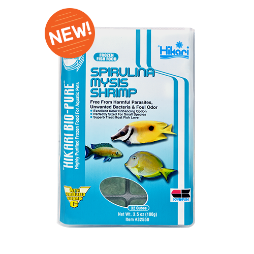 Hikari Spirulina Mysis Shrimp 3.5oz 32 cubes