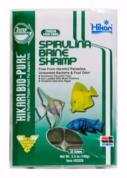 Hikari Spirulina Brine Shrimp 3.5oz 32 cubes