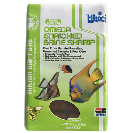 Hikari Omega Brine Shrimp 3.5oz 32 cubes