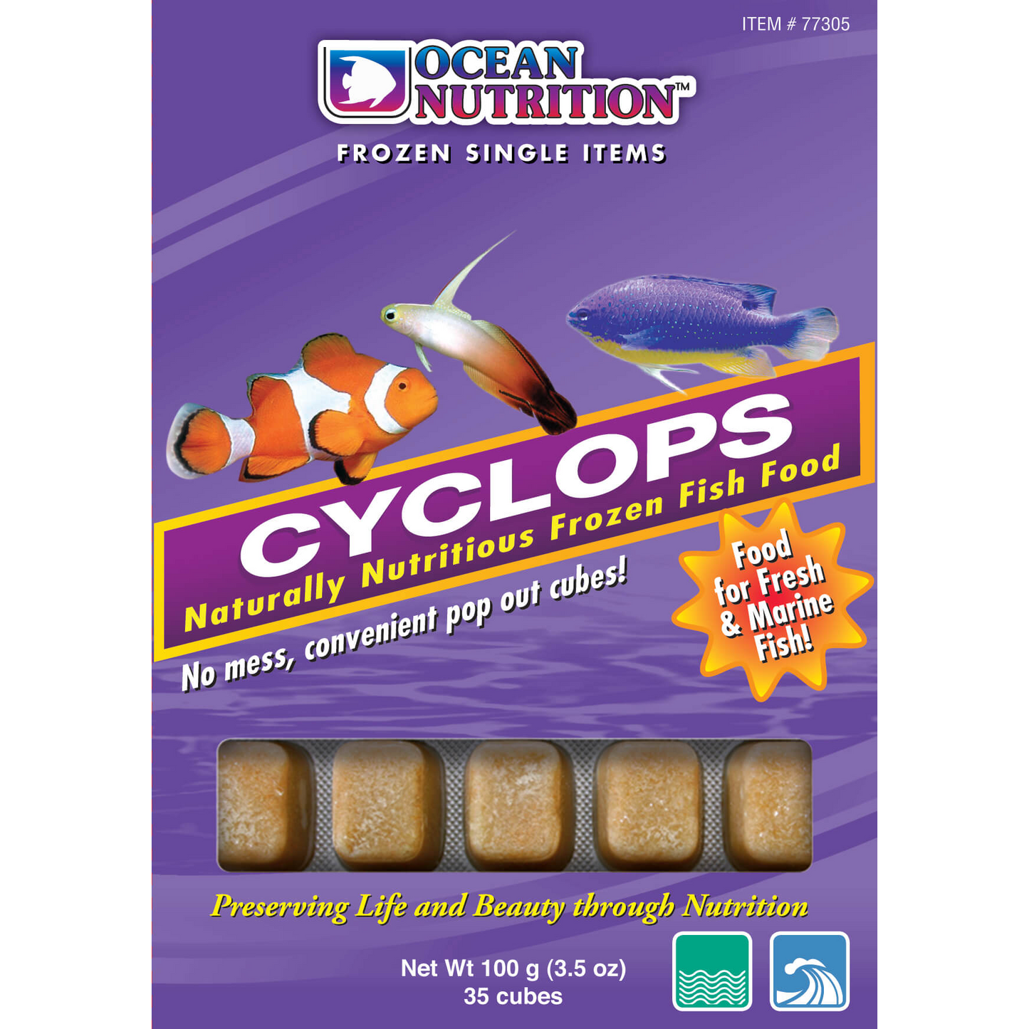 Ocean Nutrition Cyclops 3.5oz 30 cubes