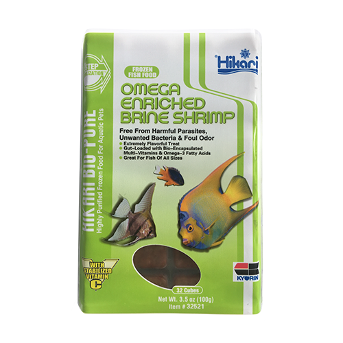 Hikari Omega Brine Shrimp 3.5oz 32 cubes