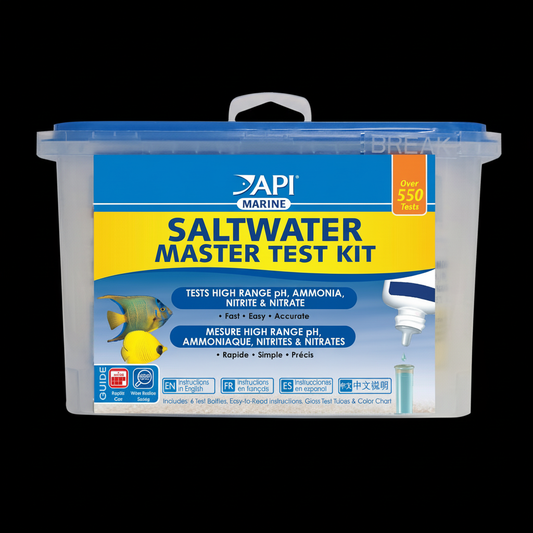 API Saltwater Master Test Kit Black Background