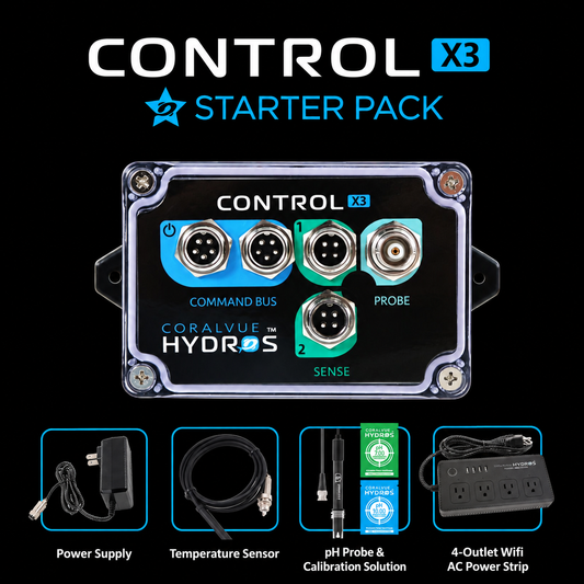 Hydros Control X3 Starter Pack on black background