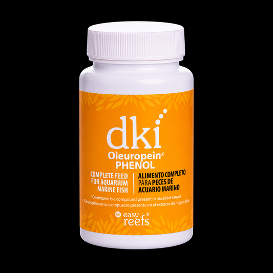 Easy Reefs DKI Oleuropein PHENOL 50g 0.8mm on black background