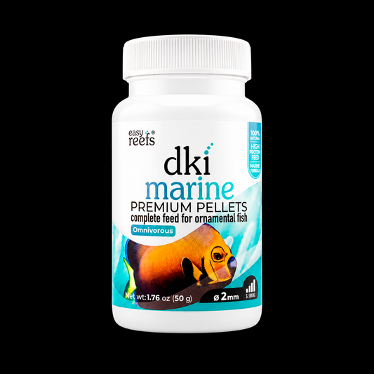 Easy Reefs DKI Marine 50g 2mm on black background