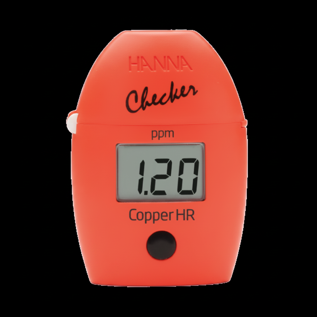 Hanna Checker Copper HR Matched Zoom Black Background