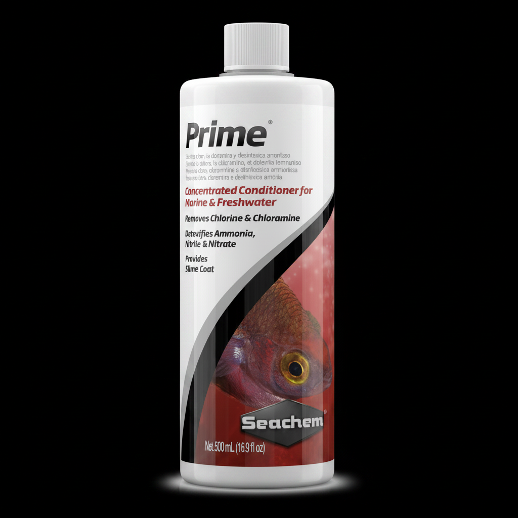 Seachem Prime 500ml Black Background