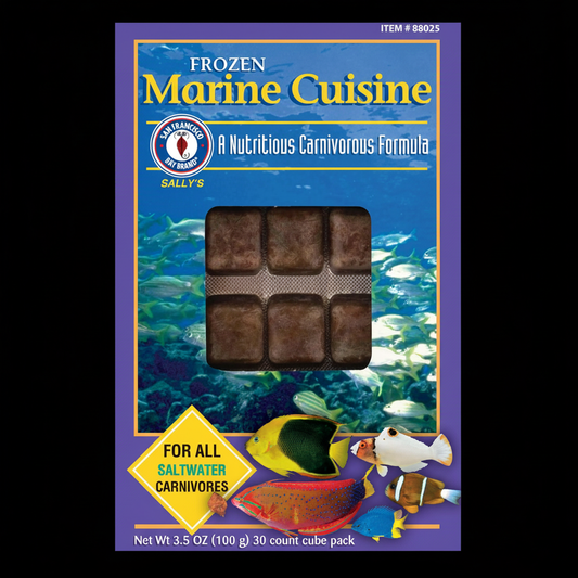 SF Bay Frozen Marine Cuisine Black Background