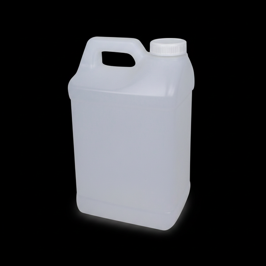 White Gallon Jug Black Background with Rim Lighting